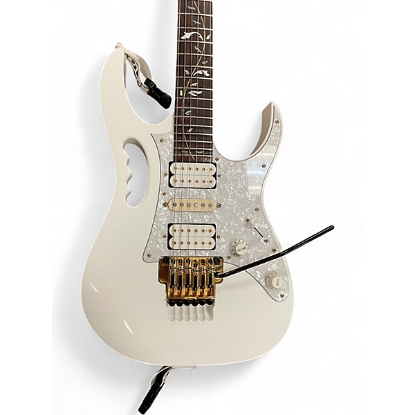 Used Ibanez JEM7V Steve Vai Signature Alpine White Solid Body Electric Guitar