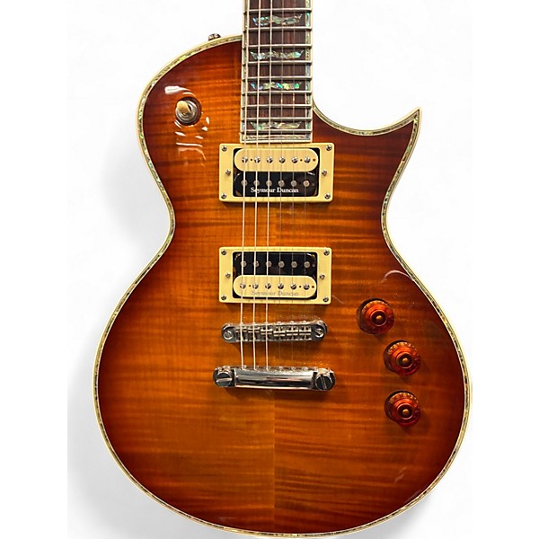 Used ESP LTD EC1000 Brown Sunburst Solid Body Electric Guitar