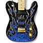Used Fender Artist Series James Burton Telecaster blue flame Solid Body Electric Guitar