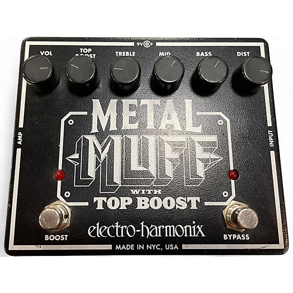 Used Electro-Harmonix Metal Muff Distortion With Top Boost Effect Pedal