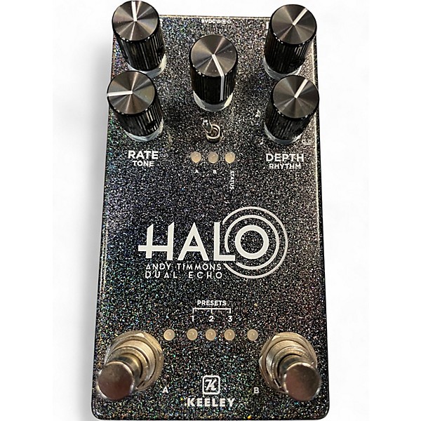 Used Keeley Halo Dual Echo Delay Limited Edition Cosmos Finish Effect Pedal