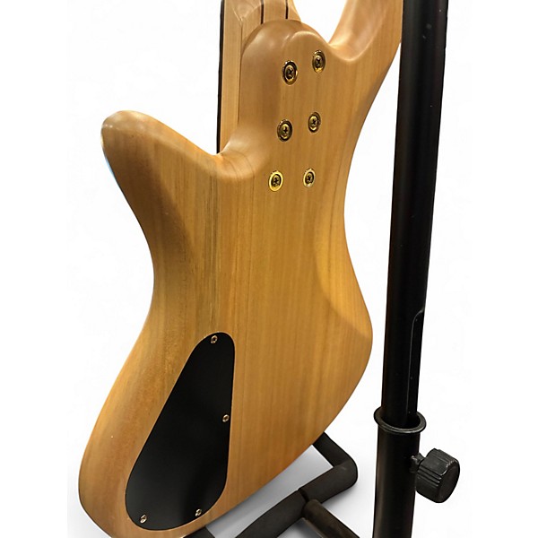 Used Schecter Guitar Research Stiletto Custom 4 String Natural Electric Bass Guitar