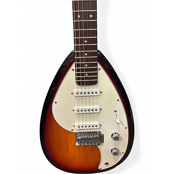 Used VOX Teardrop MK3 Reissue Sunburst Solid Body Electric Guitar