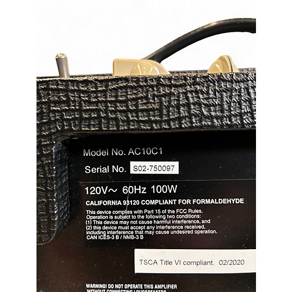 Used VOX AC10C1 10W 1x10 Tube Guitar Combo Amp