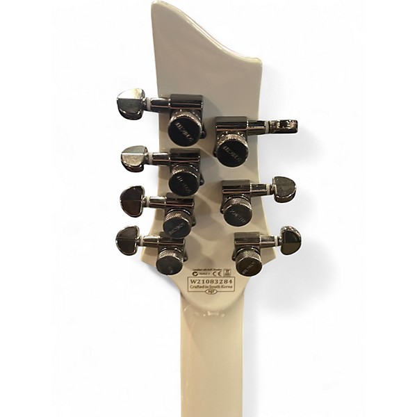 Used Schecter Guitar Research Hellraiser C7 7 String White Solid Body Electric Guitar