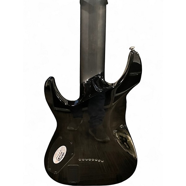 Used Schecter Guitar Research Hellraiser C8 Hybrid Trans Black Solid Body Electric Guitar