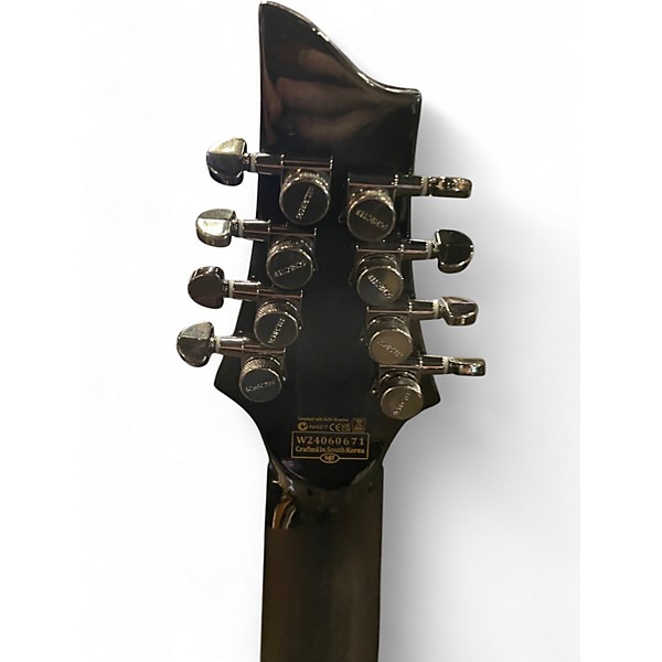 Used Schecter Guitar Research Hellraiser C8 Hybrid Trans Black Solid Body Electric Guitar