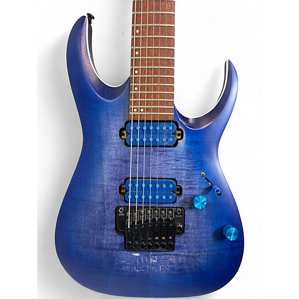 Used Ibanez RGA7420FM Blue Solid Body Electric Guitar