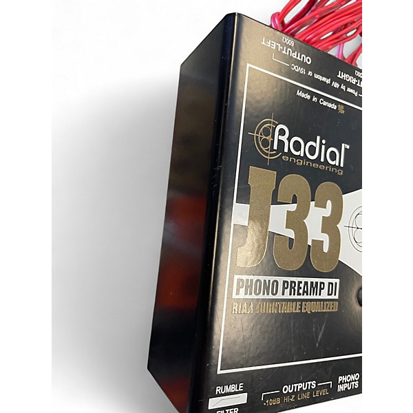 Used Radial Engineering J33 PHONO PREAMP Direct Box