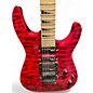Used Jackson JS34Q Dinky Trans Red Solid Body Electric Guitar