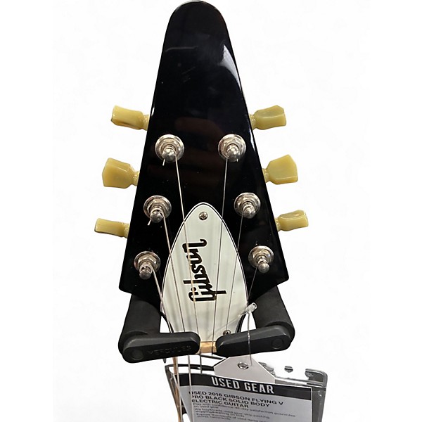 Used 2016 Gibson FLYING V PRO Black Solid Body Electric Guitar