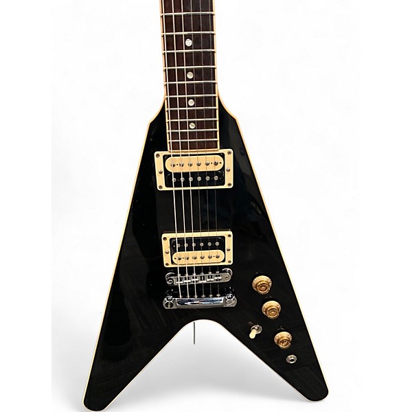 Used 2016 Gibson FLYING V PRO Black Solid Body Electric Guitar