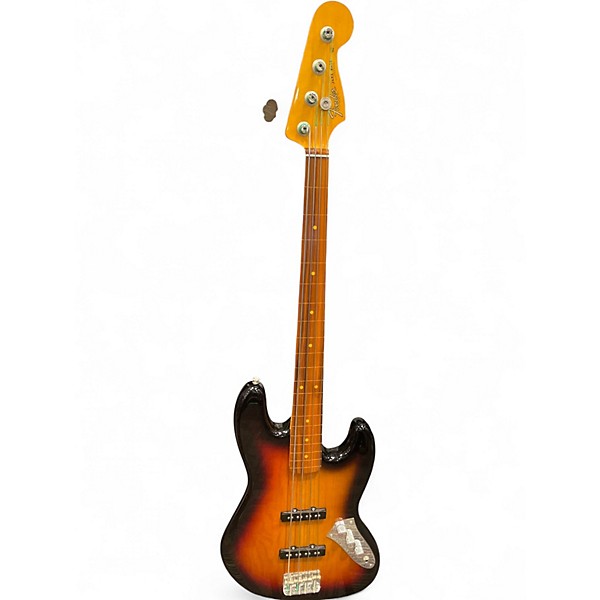 Used Fender Jaco Pastorius Signature Fretless Jazz Bass Sunburst Electric Bass Guitar