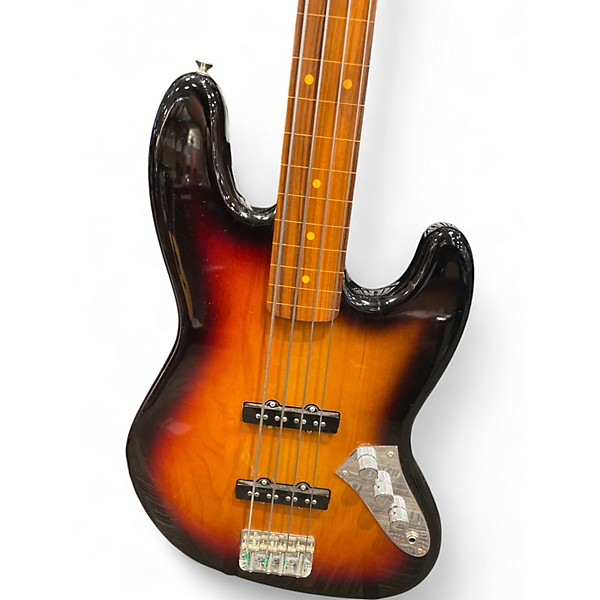 Used Fender Jaco Pastorius Signature Fretless Jazz Bass Sunburst Electric Bass Guitar