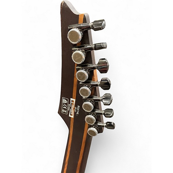 Used Ibanez RGA71AL IAF RGA Axion Label 7 STRING AURORA BURST Solid Body Electric Guitar