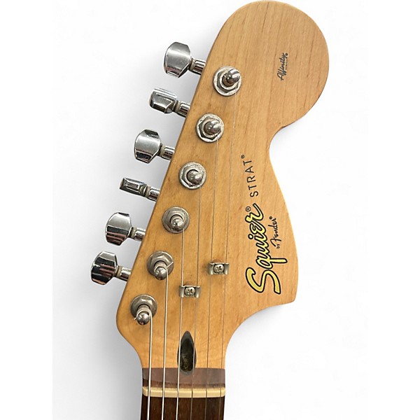 Used 2016 Squier Affinity Stratocaster HSS Orange Solid Body Electric Guitar