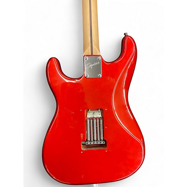 Used 2016 Squier Affinity Stratocaster HSS Orange Solid Body Electric Guitar