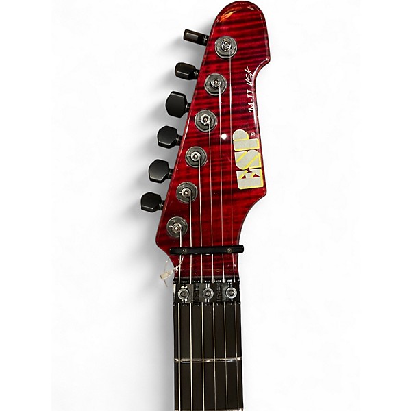 Used ESP M-II with Floyd Rose See Thru Black Cherry Solid Body Electric Guitar