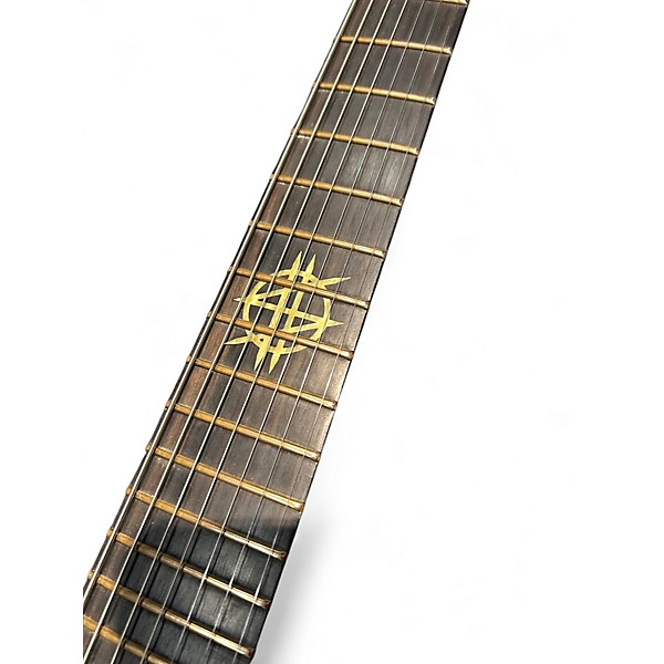 Used Schecter Guitar Research Synyster Gates Custom 7-String TR Headless Oak Green Metallic Solid Body Electric Guitar