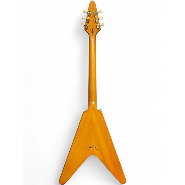 Used Epiphone Korina Flying V Natural Electric Bass Guitar