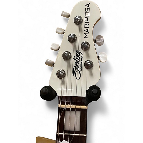 Used Sterling by Music Man MARIPOSA White Solid Body Electric Guitar