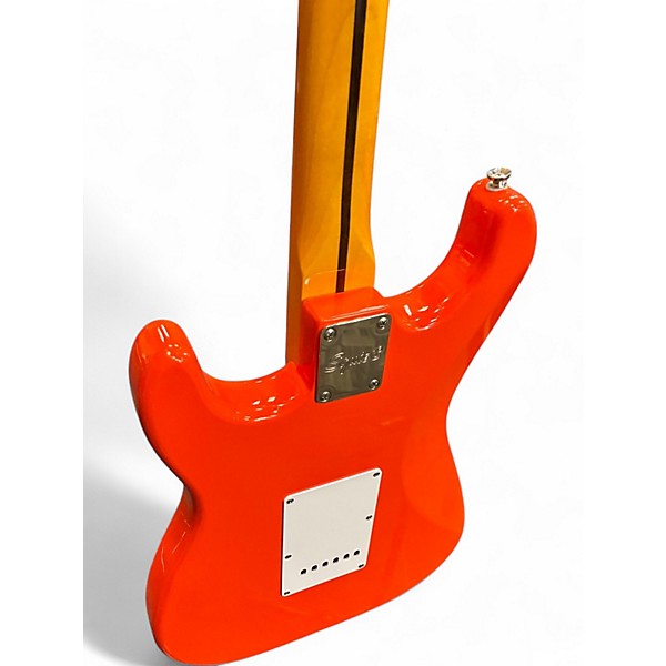 Used 2025 Squier Classic Vibe Stratocaster Orange Solid Body Electric Guitar