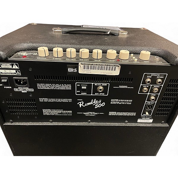 Used Fender Rumble 500 Bass Combo Amp