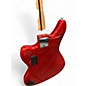 Used Squier JAGUAR BASS RED Electric Bass Guitar