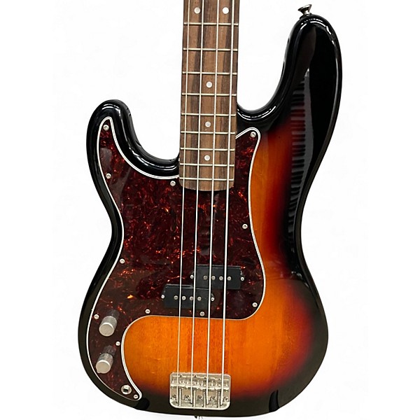 Used Squier LEFT HANDED CLASSIC VIBE 60S PRECISION BASS 2 Color Sunburst Electric Bass Guitar