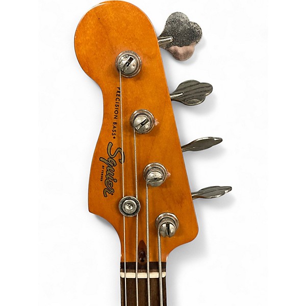 Used Squier LEFT HANDED CLASSIC VIBE 60S PRECISION BASS 2 Color Sunburst Electric Bass Guitar