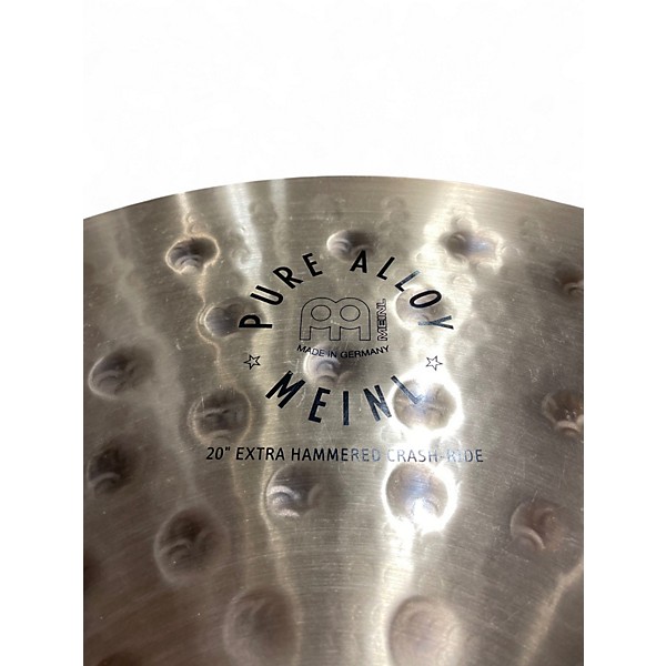 Used MEINL 20in Pure Alloy Extra Hammered Crash Ride Cymbal
