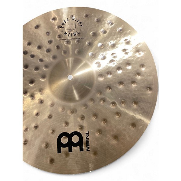 Used MEINL 20in Pure Alloy Extra Hammered Crash Ride Cymbal