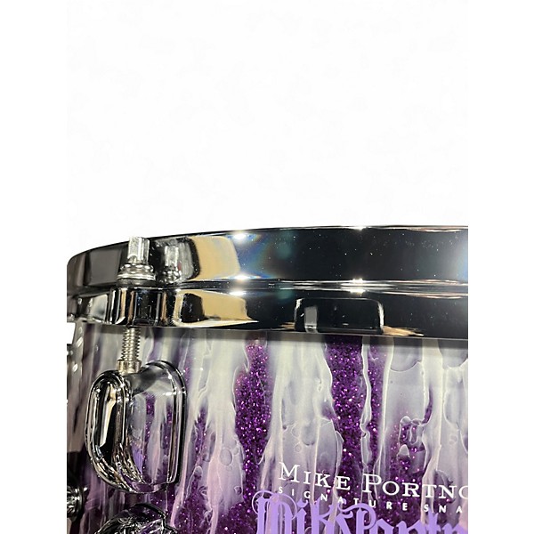 Used TAMA 5.5X14 Mike Portnoy Signature Melody Master Bubinga Snare Purple Monster Drum