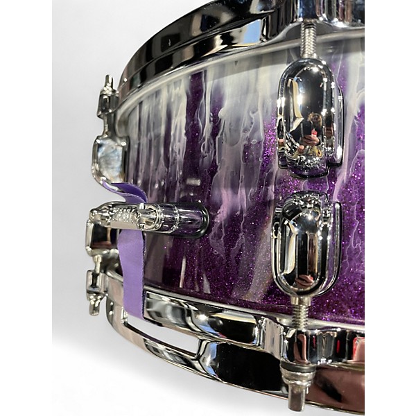 Used TAMA 5.5X14 Mike Portnoy Signature Melody Master Bubinga Snare Purple Monster Drum