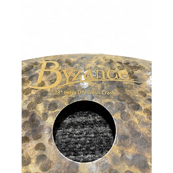 Used MEINL 18in BYZANCE EX DRY TRASH CRASH Cymbal