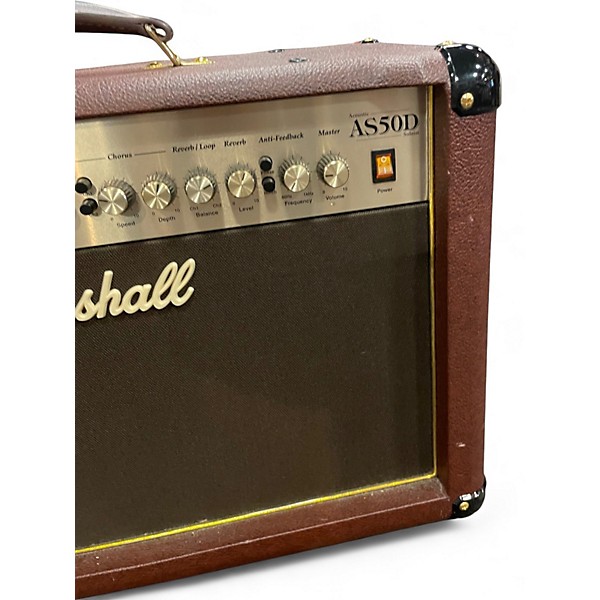 Used Marshall AS50D 50W 2X8 Acoustic Guitar Combo Amp