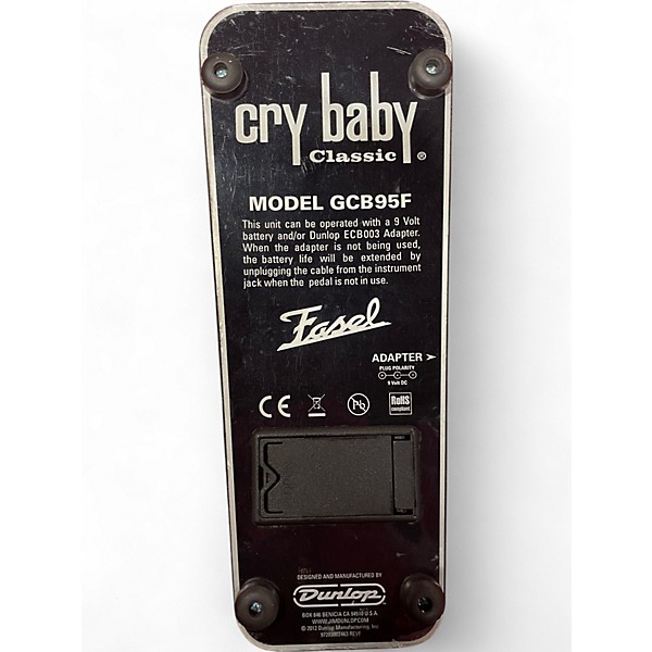 Used Dunlop GCB95F Crybaby Classic Wah With Fasel Inductor Effect Pedal