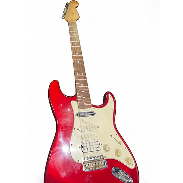 Used Fender MEXICAN STANDARD STRAT Candy Apple Red Solid Body Electric Guitar
