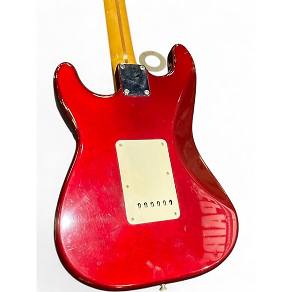 Used Fender MEXICAN STANDARD STRAT Candy Apple Red Solid Body Electric Guitar