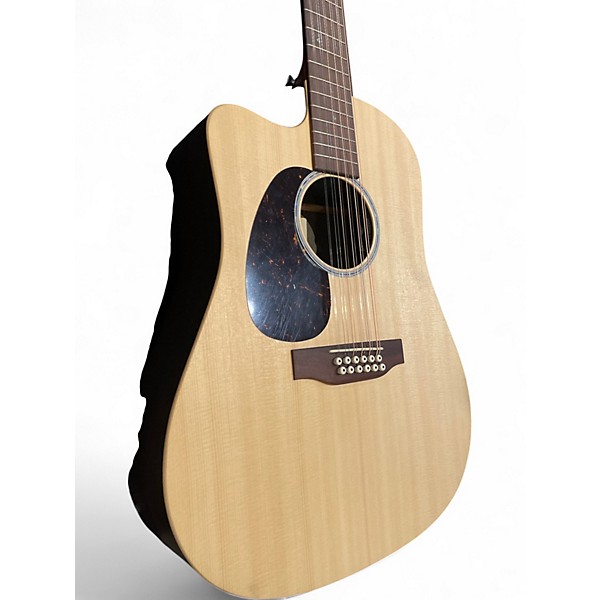 Used Martin MIM X SERIES 12 STRING Natural Acoustic Electric Guitar