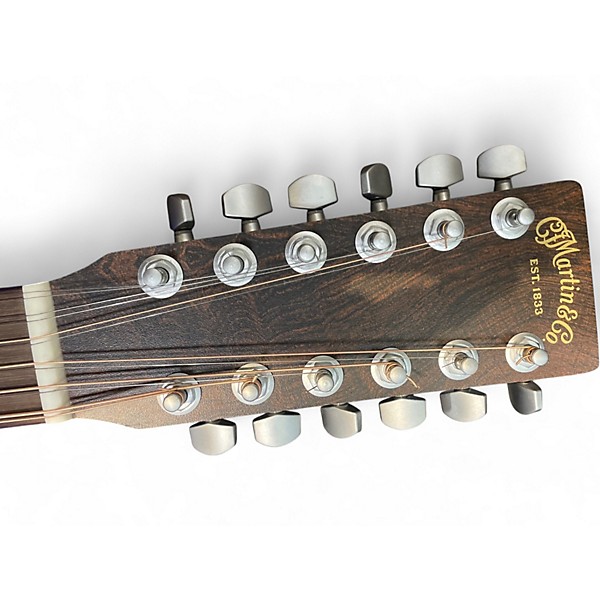 Used Martin MIM X SERIES 12 STRING Natural Acoustic Electric Guitar