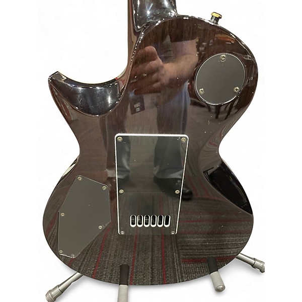 Used ESP LTD EC1000ET Black and Silver Solid Body Electric Guitar