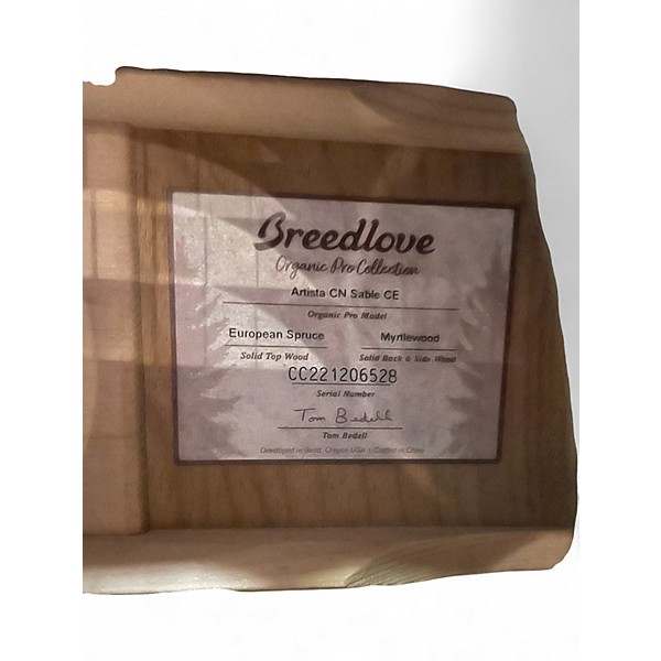 Used Breedlove Organic Pro Collection Artista CN Sable CE gray Acoustic Electric Guitar