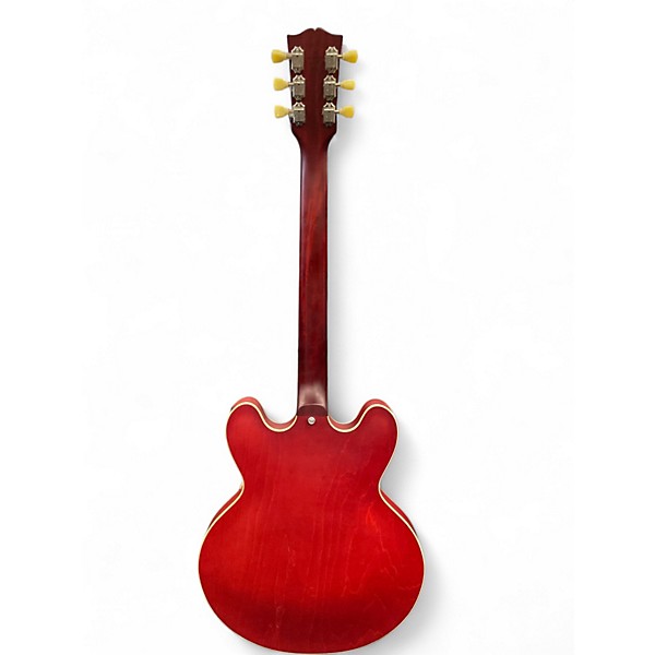 Used Gibson ES335 Satin RED Hollow Body Electric Guitar