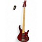 Used Kingston Z4 Trans Cherry Red Electric Bass Guitar thumbnail