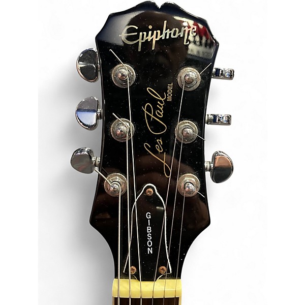 Used 2003 Epiphone Les Paul Standard Blue Green Burst Solid Body Electric Guitar
