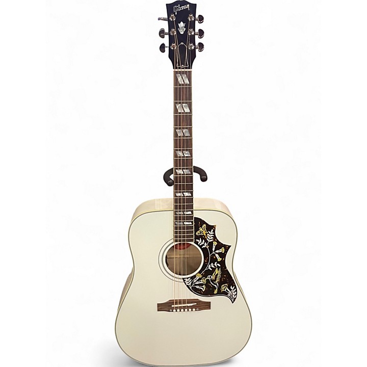 Used 2025 Gibson Hummingbird Alpine White Acoustic Electric Guitar