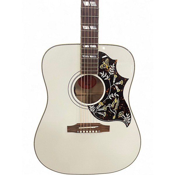 Used 2025 Gibson Hummingbird Alpine White Acoustic Electric Guitar