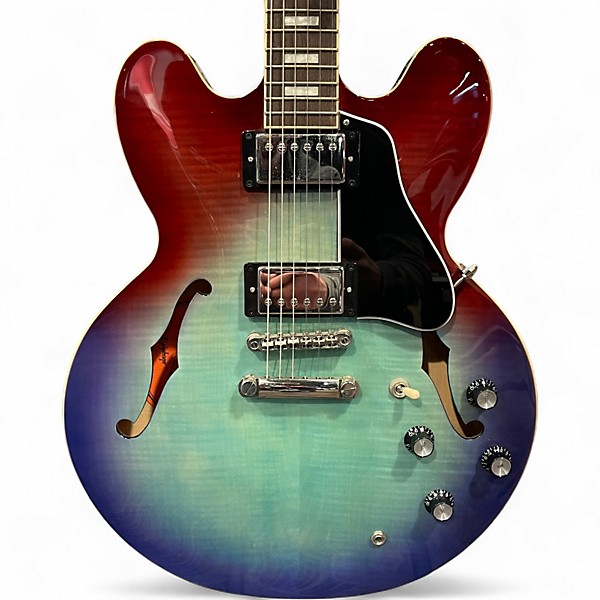 Used Epiphone ES335 Figured Blueberry Burst Hollow Body Electric Guitar
