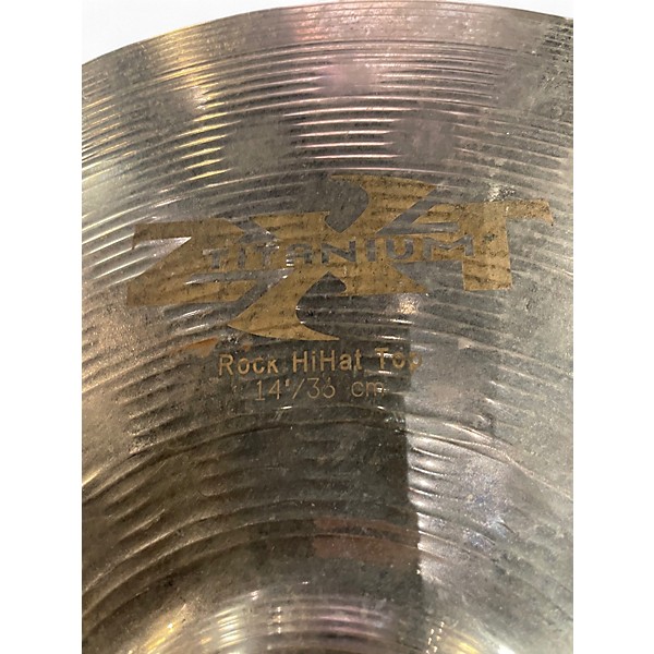 Used Zildjian 14in ZXT Titanium Rock Hi Hats Cymbal